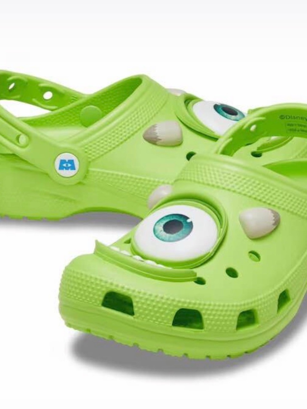 Disney Pixar Monsters Inc. Mike Wazowski Croc’s
